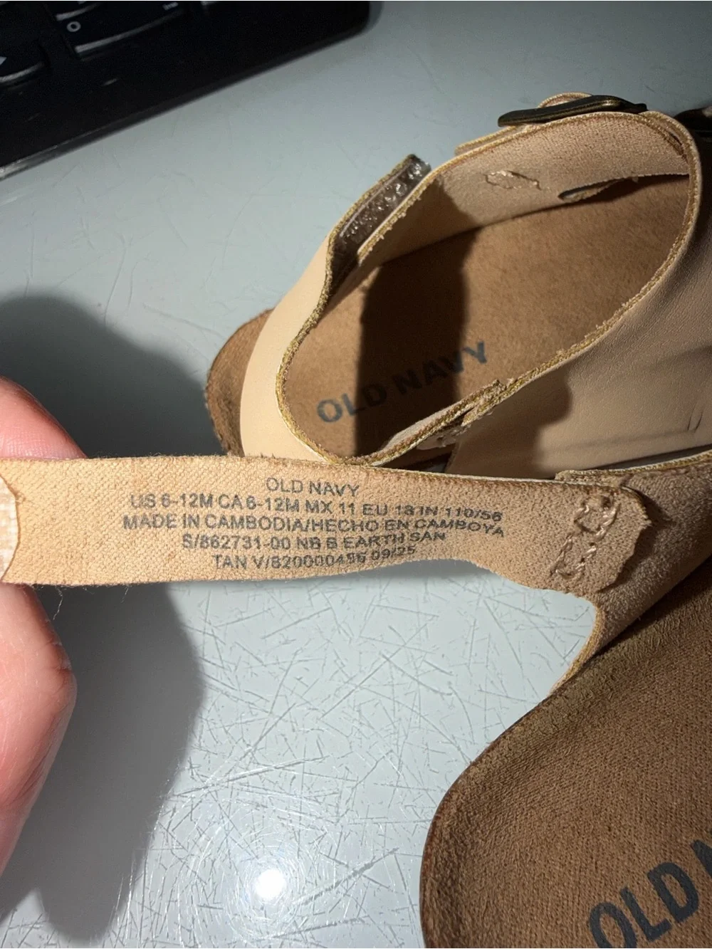 Old Navy Kids Beige Double-Buckle Sandals